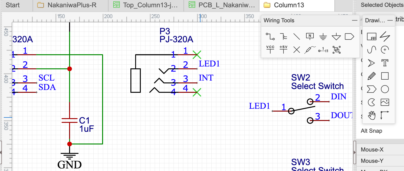moduloアーキテクチャでのINTの取扱いとLED拡張